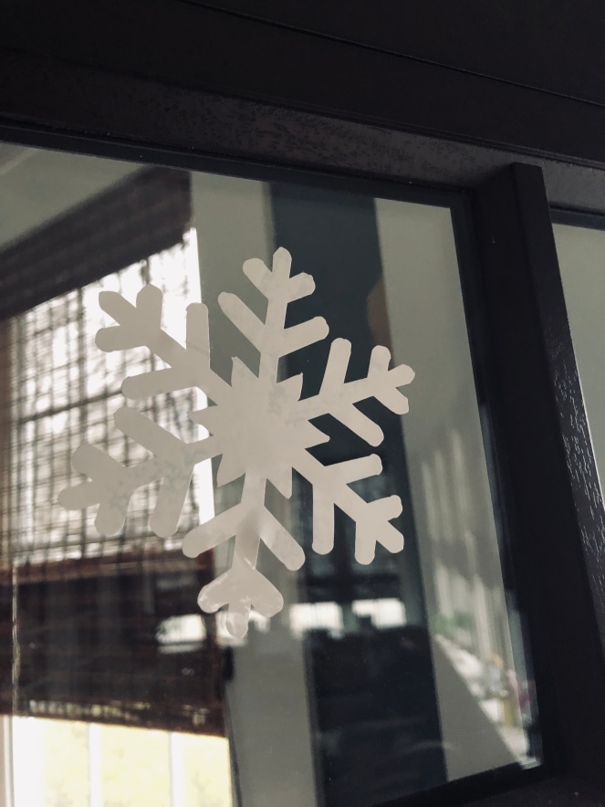 Cricut Access Challenge: Window Cling Snowflakes – Miss Rita to the Rescue!